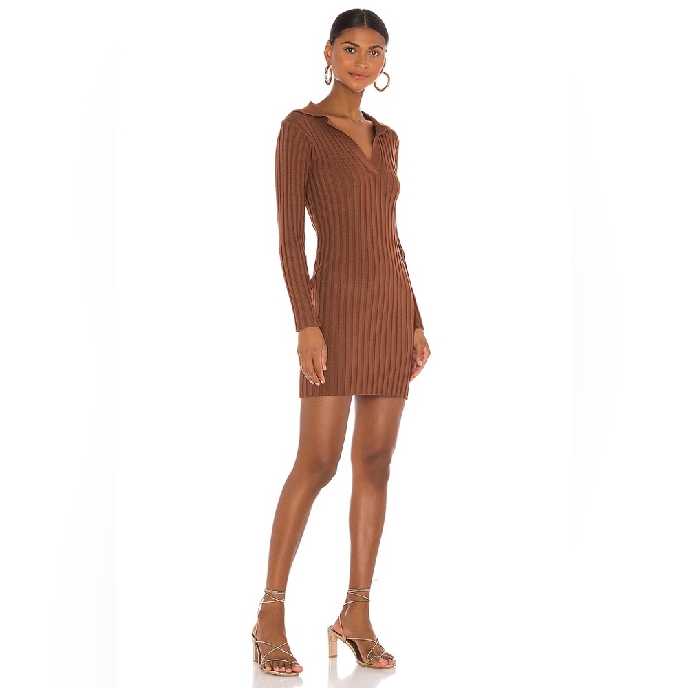 Tularosa | Valen Ribbed Long Sleeve Mini Dress size XS